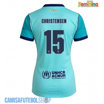 Camisa de time de futebol Barcelona Andreas Christensen #15 Replicas 3º Equipamento Feminina 2026-27 Manga Curta